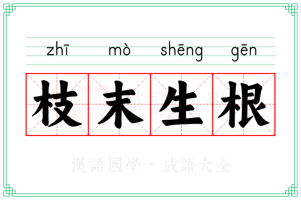 枝末生根