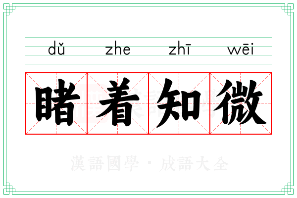 睹着知微