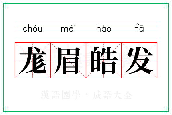 尨眉皓发