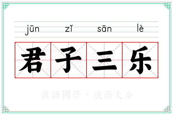 君子三乐