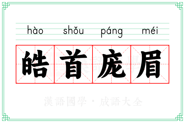 皓首庞眉