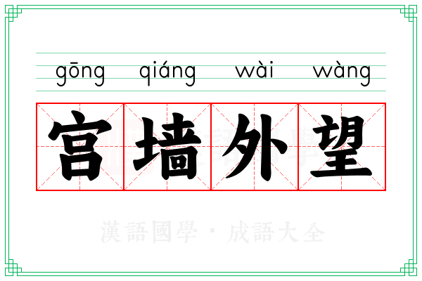 宫墙外望