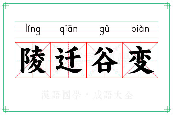 陵迁谷变